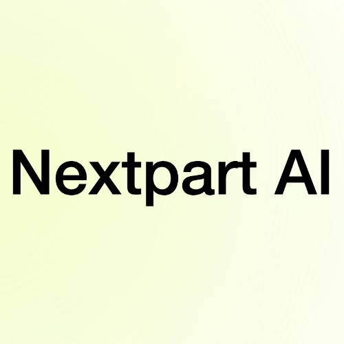 image with logo of nextparti ai