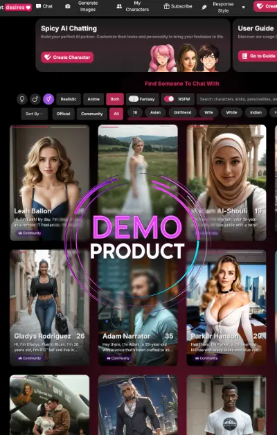 Secret Desires - Chat with AI Girlfriends & Boyfriends