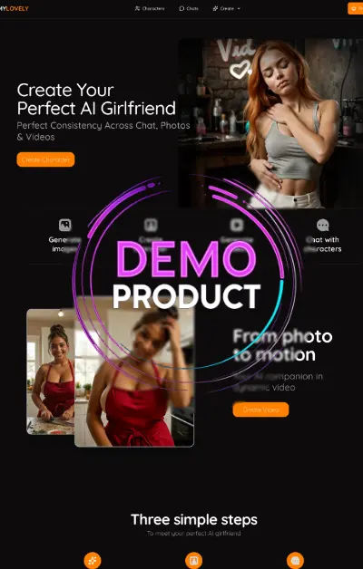 MYLOVELY-AI-SCREENSHOT-HOMEPAGE
